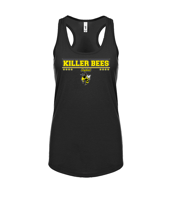 Killer Bees Softball Border - Womens Tank Top