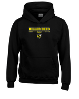 Killer Bees Softball Border - Youth Hoodie