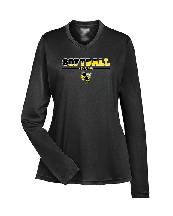 Killer Bees Softball Cut - Womens Performance Longsleeve