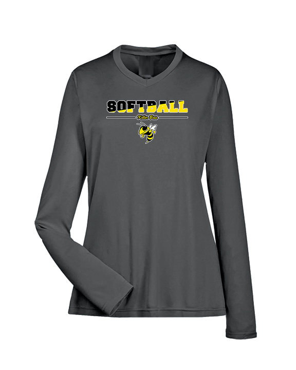 Killer Bees Softball Cut - Womens Performance Longsleeve