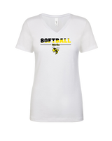 Killer Bees Softball Cut - Womens Vneck