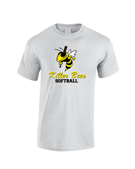 Killer Bees Softball Shadow - Cotton T-Shirt