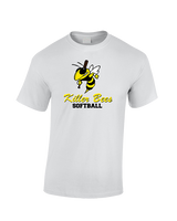 Killer Bees Softball Shadow - Cotton T-Shirt