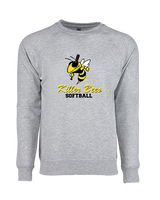 Killer Bees Softball Shadow - Crewneck Sweatshirt