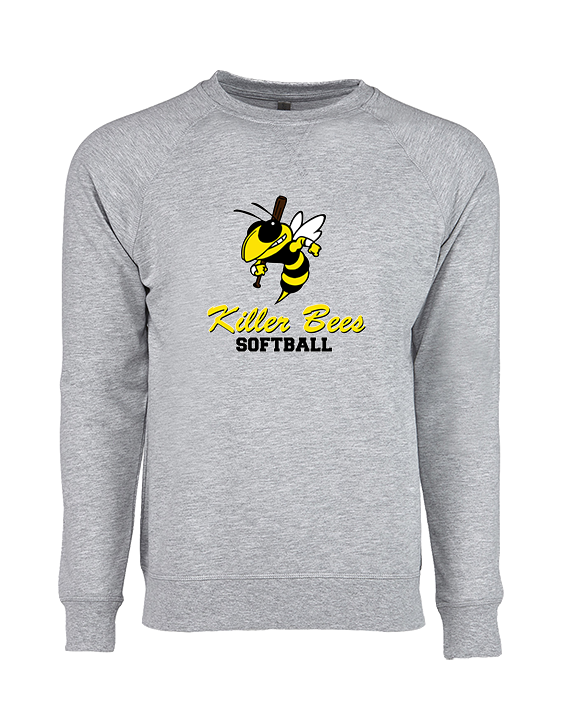 Killer Bees Softball Shadow - Crewneck Sweatshirt