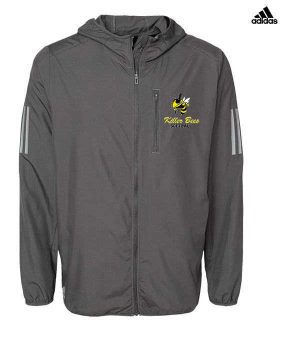 Killer Bees Softball Shadow - Mens Adidas Full Zip Jacket