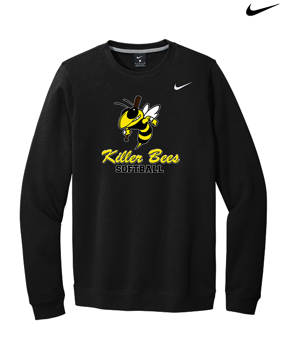 Killer Bees Softball Shadow - Mens Nike Crewneck