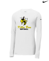 Killer Bees Softball Shadow - Mens Nike Longsleeve