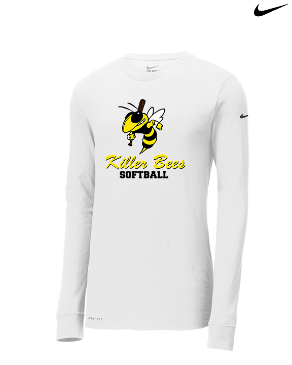 Killer Bees Softball Shadow - Mens Nike Longsleeve
