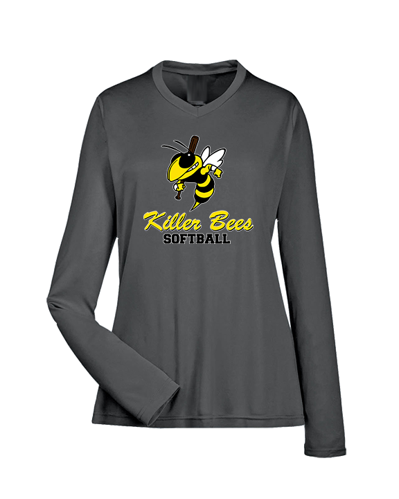 Killer Bees Softball Shadow - Womens Performance Longsleeve