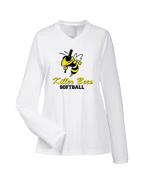 Killer Bees Softball Shadow - Womens Performance Longsleeve