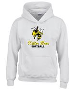 Killer Bees Softball Shadow - Youth Hoodie