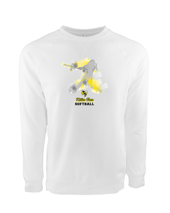 Killer Bees Softball Swing - Crewneck Sweatshirt