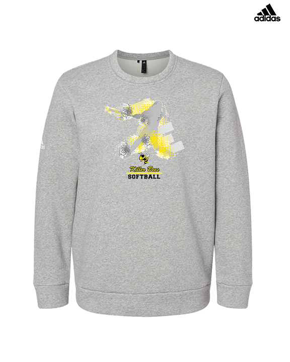 Killer Bees Softball Swing - Mens Adidas Crewneck