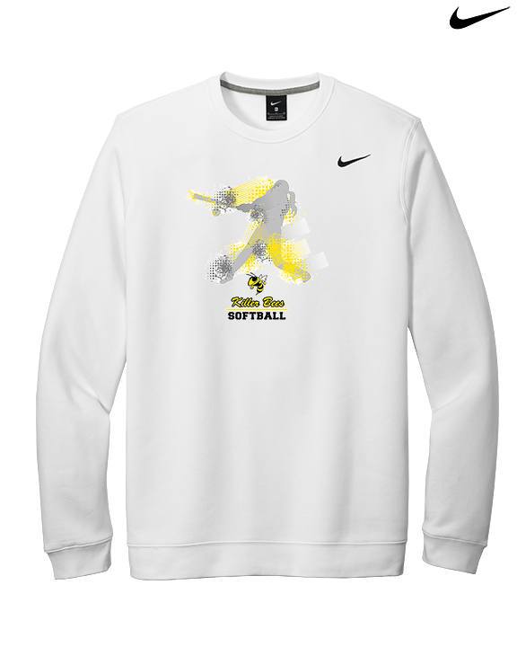 Killer Bees Softball Swing - Mens Nike Crewneck