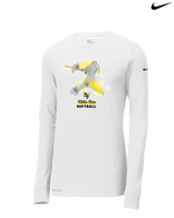 Killer Bees Softball Swing - Mens Nike Longsleeve
