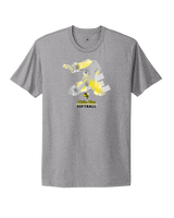 Killer Bees Softball Swing - Mens Select Cotton T-Shirt