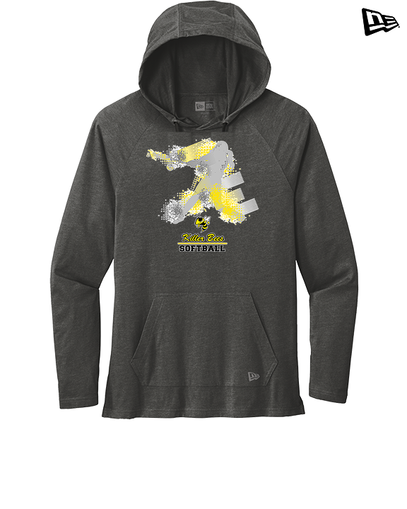Killer Bees Softball Swing - New Era Tri-Blend Hoodie