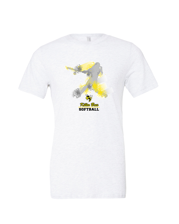 Killer Bees Softball Swing - Tri-Blend Shirt