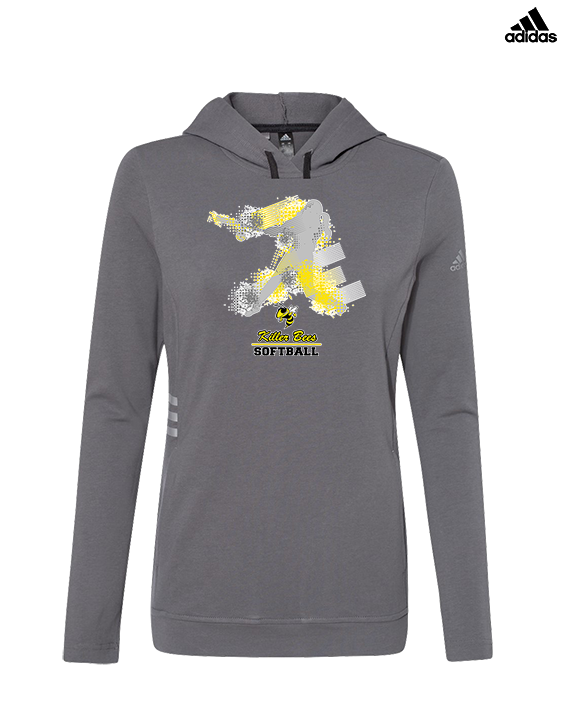 Killer Bees Softball Swing - Womens Adidas Hoodie