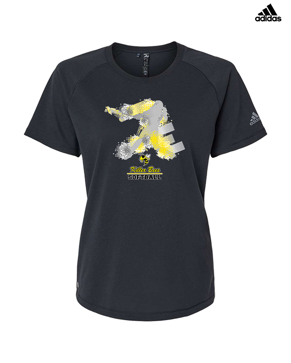 Killer Bees Softball Swing - Womens Adidas Performance Shirt