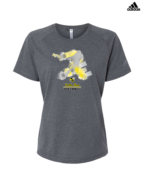 Killer Bees Softball Swing - Womens Adidas Performance Shirt