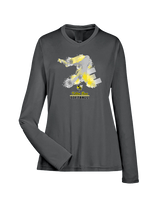 Killer Bees Softball Swing - Womens Performance Longsleeve