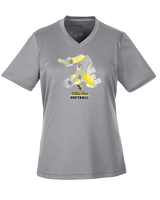 Killer Bees Softball Swing - Womens Performance Shirt