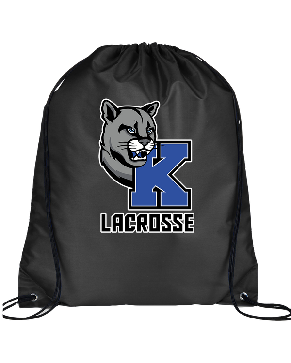 Kittatinny Youth Lacrosse K Logo - Drawstring Bag