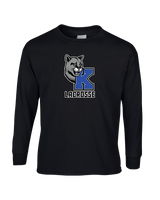 Kittatinny Youth Lacrosse K Logo - Mens Basic Cotton Long Sleeve