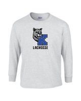 Kittatinny Youth Lacrosse K Logo - Mens Basic Cotton Long Sleeve