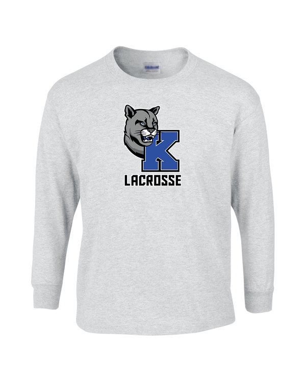 Kittatinny Youth Lacrosse K Logo - Mens Basic Cotton Long Sleeve