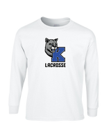 Kittatinny Youth Lacrosse K Logo - Mens Basic Cotton Long Sleeve