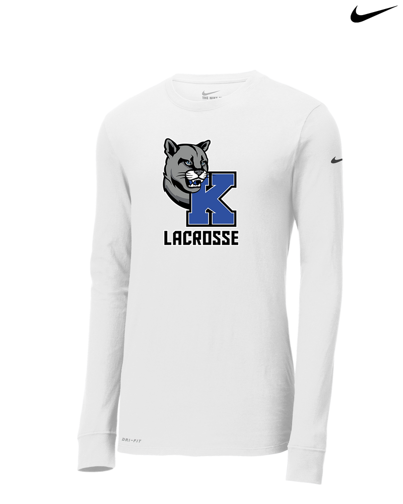 Kittatinny Youth Lacrosse K Logo - Nike Dri-Fit Poly Long Sleeve