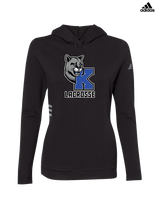 Kittatinny Youth Lacrosse K Logo - Adidas Women's Lightweight Hooded Sweatshirt