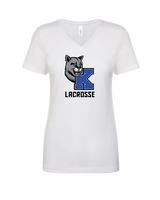 Kittatinny Youth Lacrosse K Logo - Womens V-Neck