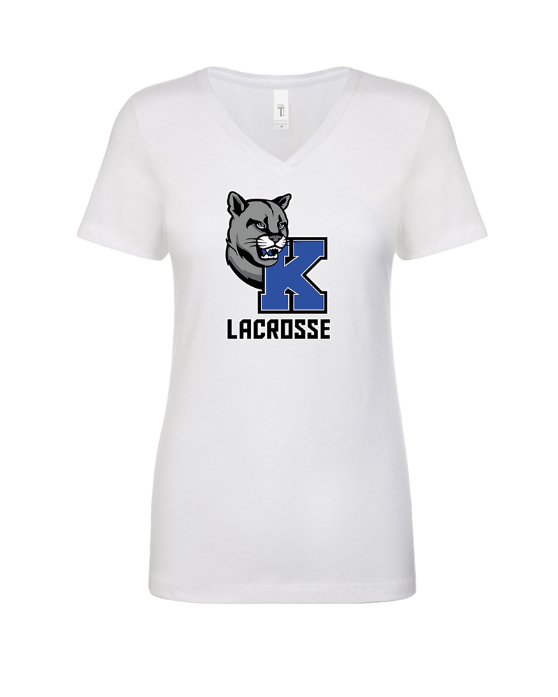 Kittatinny Youth Lacrosse K Logo - Womens V-Neck