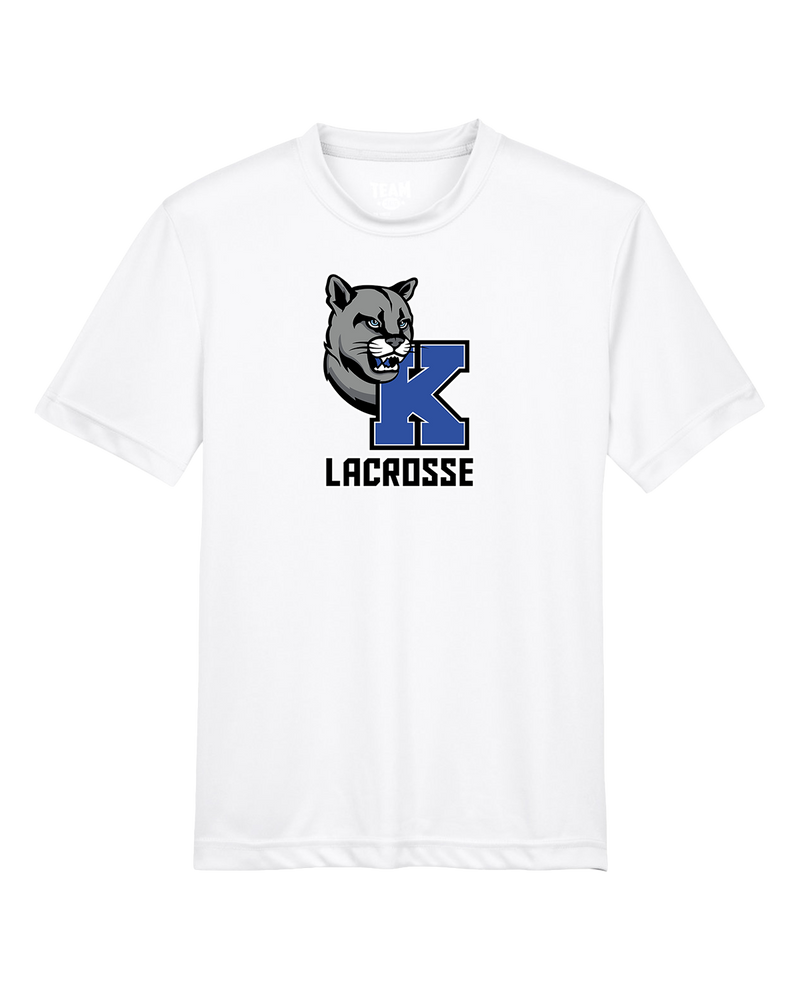 Kittatinny Youth Lacrosse K Logo - Youth Performance T-Shirt