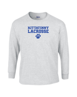Kittatinny Youth Lacrosse Paw Logo - Mens Basic Cotton Long Sleeve