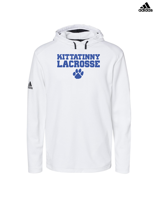 Kittatinny Youth Lacrosse Paw Logo - Adidas Men's Hooded Sweatshirt