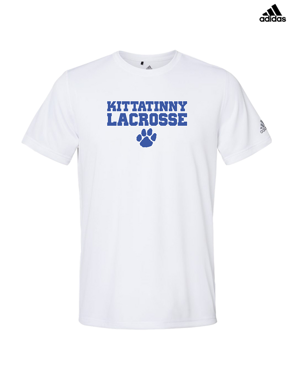 Kittatinny Youth Lacrosse Paw Logo - Adidas Men's Performance Shirt
