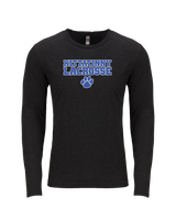 Kittatinny Youth Lacrosse Paw Logo - Tri Blend Long Sleeve