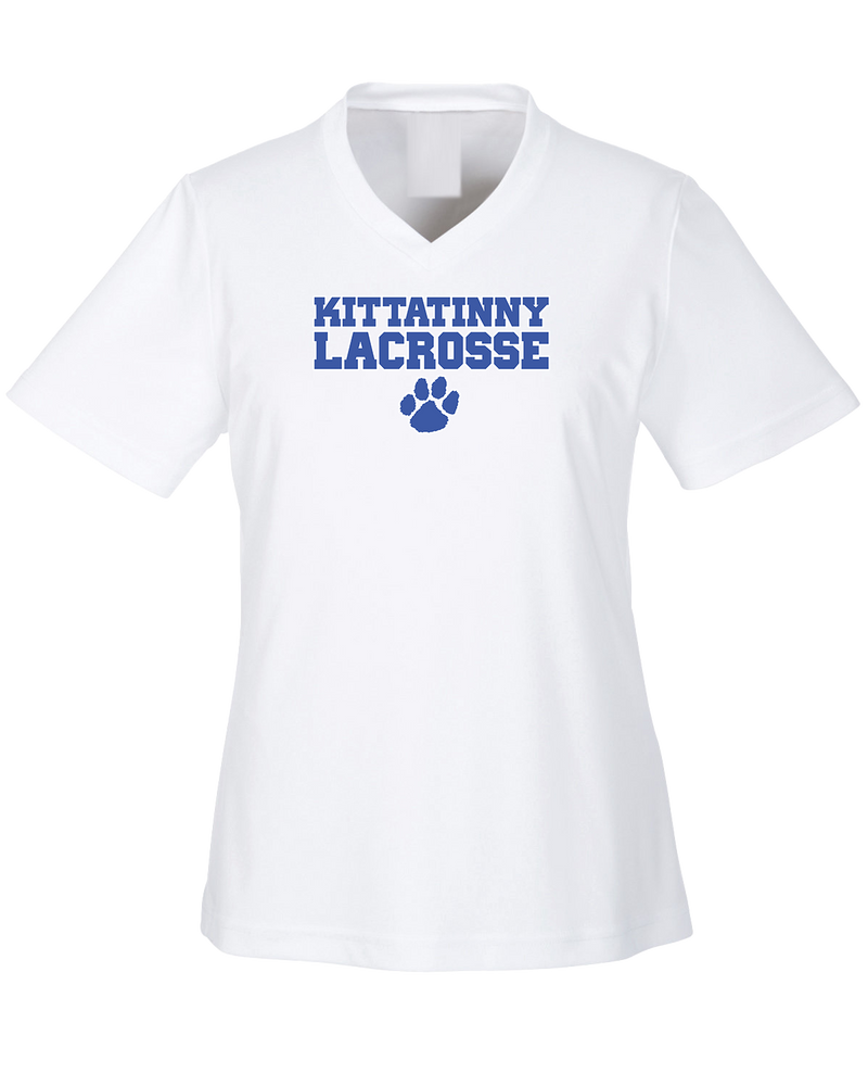 Kittatinny Youth Lacrosse Paw Logo - Womens Performance Shirt
