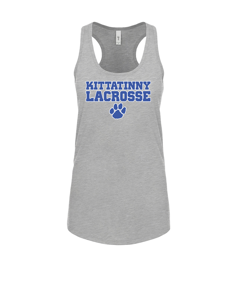 Kittatinny Youth Lacrosse Paw Logo - Womens Tank Top