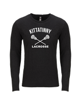 Kittatinny Youth Lacrosse Additional Logo - Tri-Blend Long Sleeve