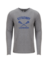 Kittatinny Youth Lacrosse Additional Logo - Tri-Blend Long Sleeve