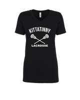 Kittatinny Youth Lacrosse Additional Logo - Womens V-Neck