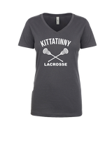 Kittatinny Youth Lacrosse Additional Logo - Womens V-Neck