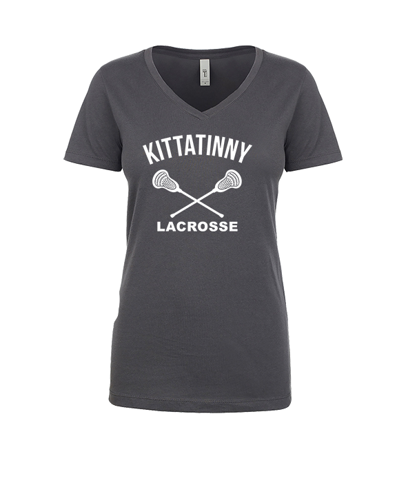 Kittatinny Youth Lacrosse Additional Logo - Womens V-Neck