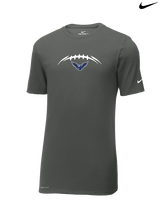 Lackawanna College Falcons PA Football Laces - Mens Nike Cotton Poly Tee